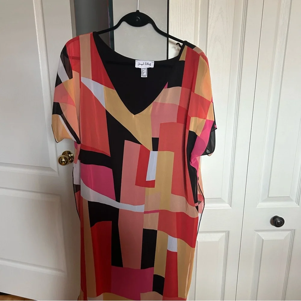 Joseph Ribkoff Multicolor Geometric Dress - Picture 3 of 8